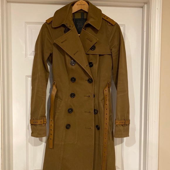 $3,995 Burberry Prorsum Runway Women Bound Edge Trench Coat sz 42